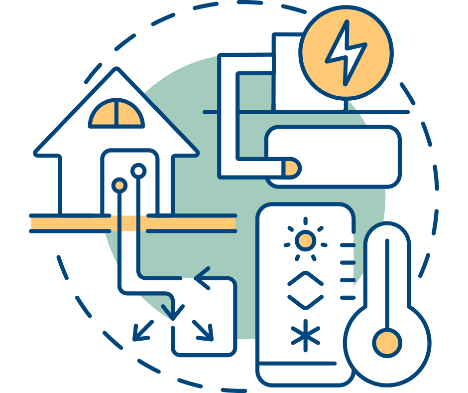 Symbolbild Erdwärme mit Wärmepumpe